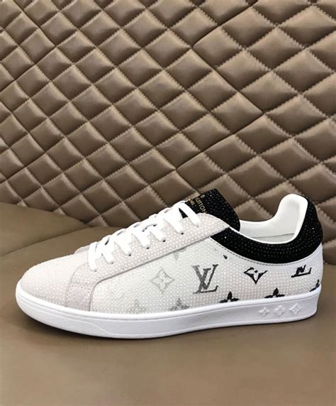 lv white sneakers men's.